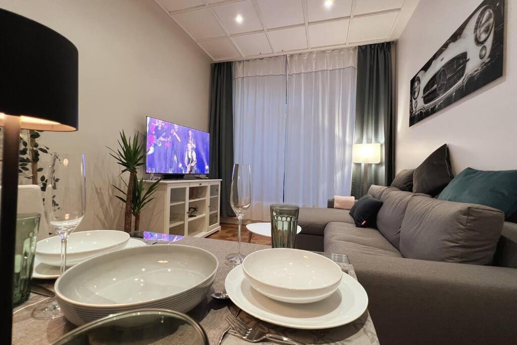 Soul-Apartment Terrasse Privat-Parkplatz Boxspringbett 55Zoll Tv Wlan Lipcse Kültér fotó