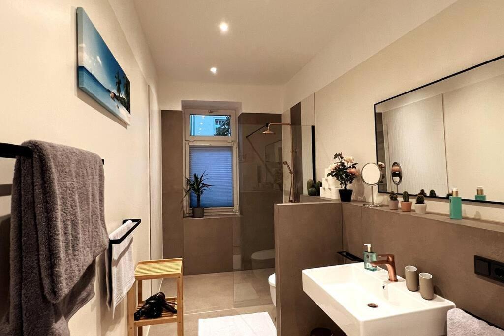 Soul-Apartment Terrasse Privat-Parkplatz Boxspringbett 55Zoll Tv Wlan Lipcse Kültér fotó