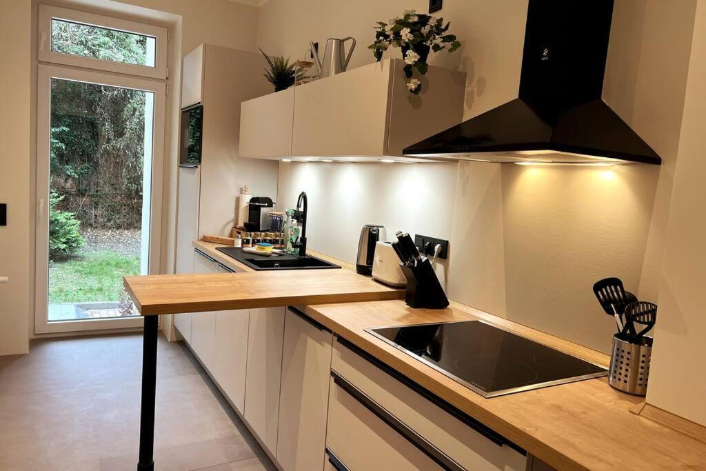 Soul-Apartment Terrasse Privat-Parkplatz Boxspringbett 55Zoll Tv Wlan Lipcse Kültér fotó