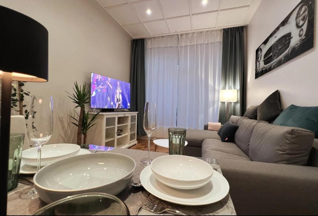 Soul-Apartment Terrasse Privat-Parkplatz Boxspringbett 55Zoll Tv Wlan Lipcse Kültér fotó